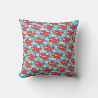 Coussin Papier d'enveloppement d'avion et de nuages person