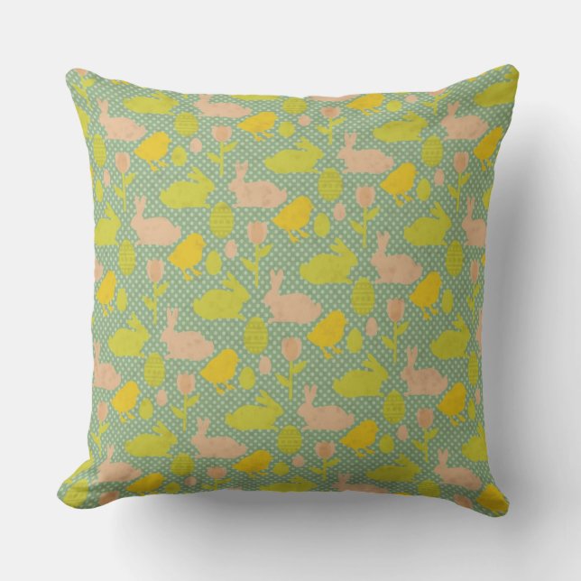 Coussin Papier peint de Pâques (Recto)