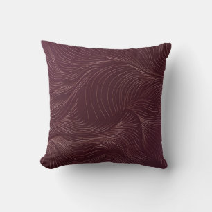 Coussin Papier peint doré de luxe. Motif Art déco. Vintage