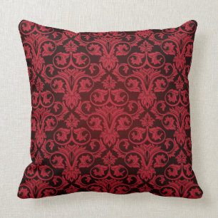 Coussin Papier peint rouge 2