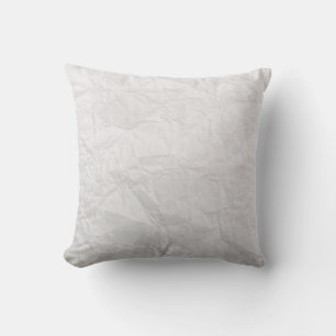 Coussin Papier ridé blanc texture mignonne