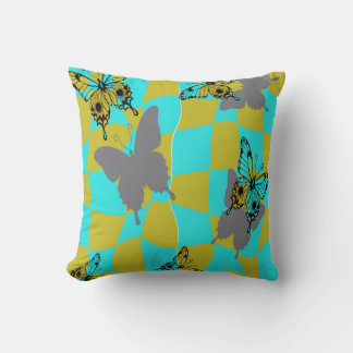 Coussin Papillon Abstrait Coloré