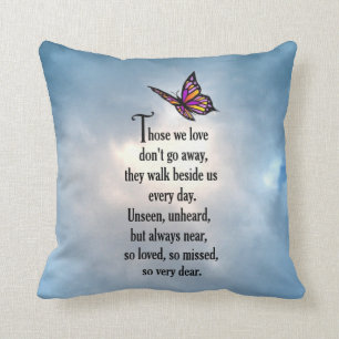 Coussin Papillon "ainsi aimé "