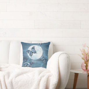 Coussin Papillon au Clair de Lune