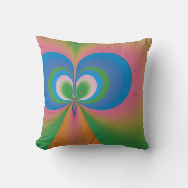 Coussin Papillon Bleu (Recto)