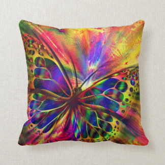 Coussin Papillon brillant et coloré