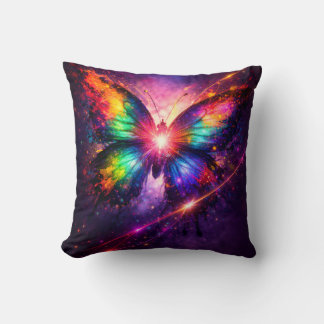 Coussin Papillon Color Burst