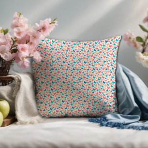 Coussin Papillon contemporain mignon rose rose rose