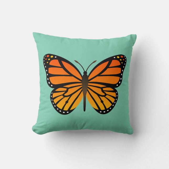 Coussin Papillon de monarque (Recto)