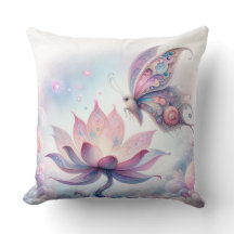 Coussin papillon enchanté