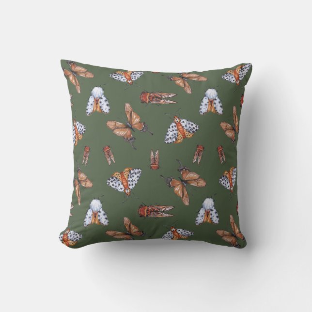 Coussin Papillon et papillon en toute transparence (Recto)