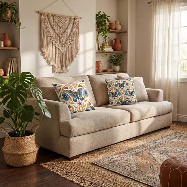 Coussin Papillon Kaléidoscope (Créateur téléchargé)