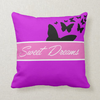 Coussin papillon mauve sweet dreams