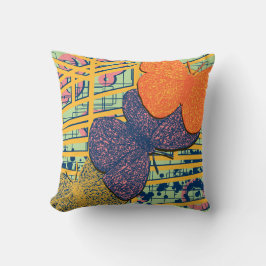 Coussin Papillon moderne coloré Design abstrait