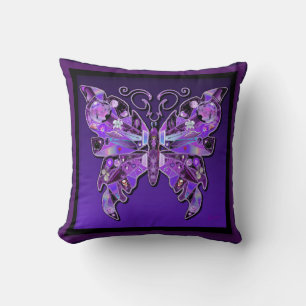Coussin Papillon pourpre 31