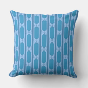 Coussin Papillon rayé