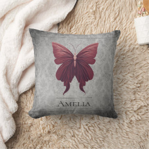 Coussin Papillon rouge à bijoux