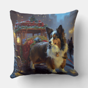 Coussin Papillon Saison des Fêtes de Noël