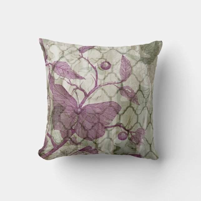 Coussin Papillons arabes III (Recto)