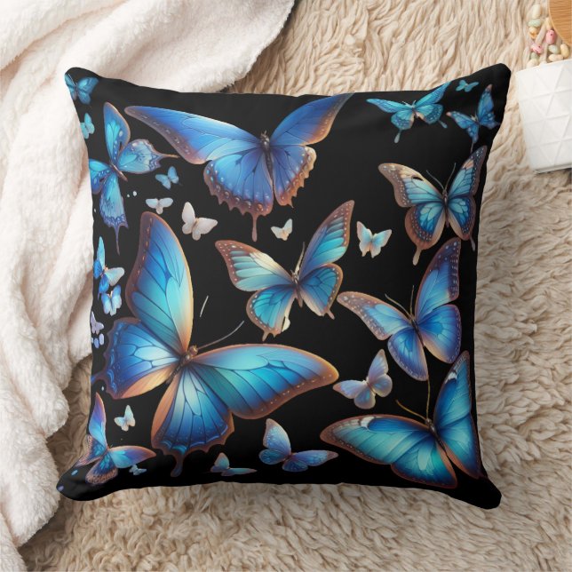 Coussin Papillons bleus (Couverture)