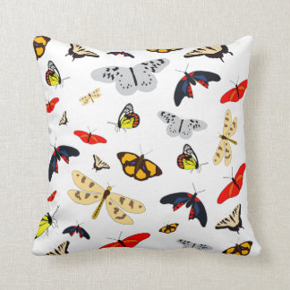 Coussin Papillons et libellules 