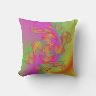 Coussin Papillons & Fleurs