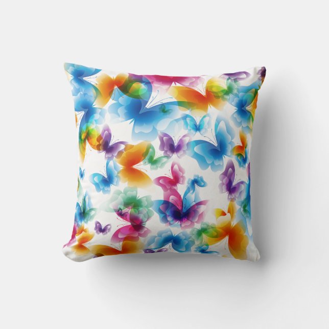 Coussin Papillons lumineux (Recto)