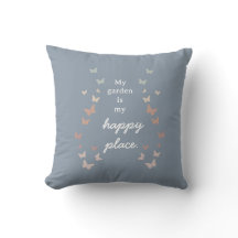 Papillons Pastel Jardin Bleu
