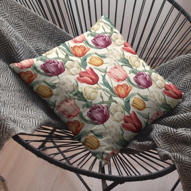 Coussin Pâques Fleur de Tulipe (Créateur téléchargé)