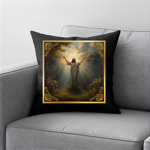 Coussin Pâques Résurrection Religieux