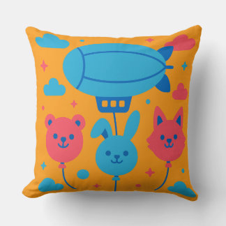 Coussin Parade du ciel jaune