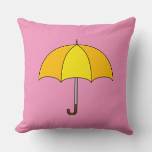 Coussin Parapluie jaune