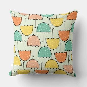 Coussin Parapluie vintage moderne motif l Cute nursery
