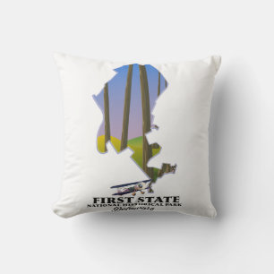 Coussin Parc historique national du premier État du Delawa