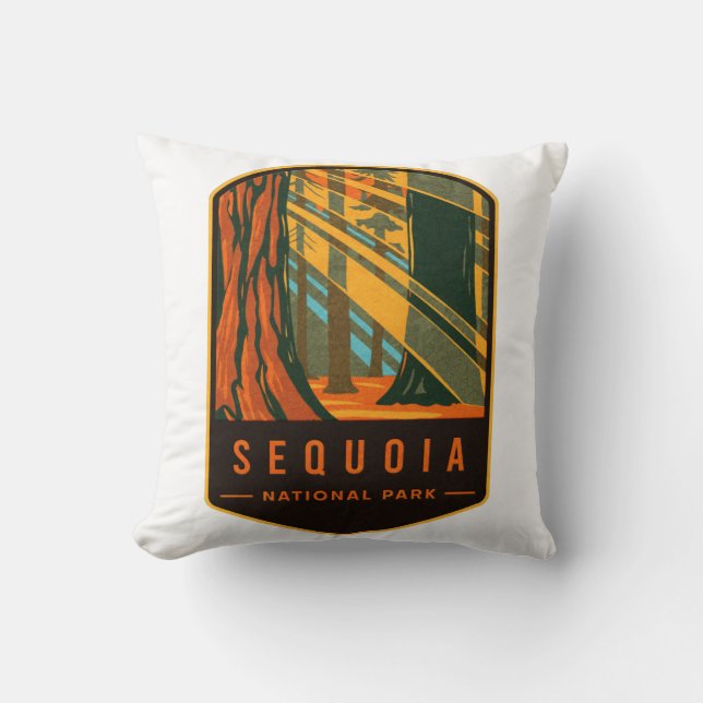 Coussin Parc national de Sequoia (Recto)