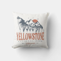 Parc national de Yellowstone Montagnes Wolf Vintag