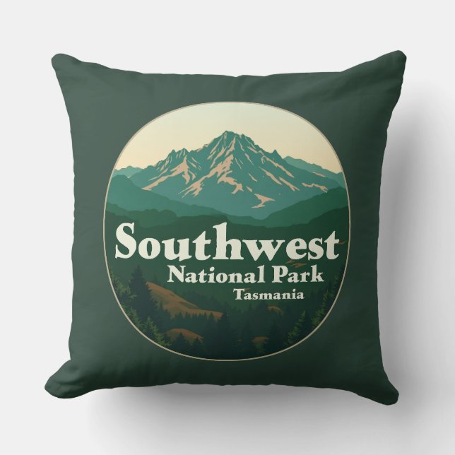 Coussin Parc national du Sud-Ouest Tasmanie (Recto)