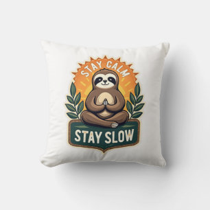 Coussin Paresseux Méditatif T-Shirt Esprit Vintage Relaxé