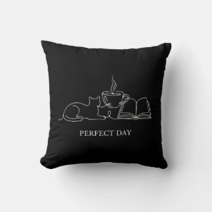 Coussin Parfaite journée Ligne artistique minimaliste pour