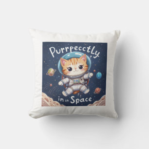 Coussin Parfaitement dans l'espace Cute Kawaii Astronaut C