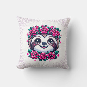 Coussin Parfum adorable avec couronne fleurie