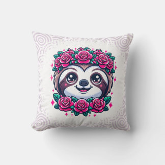 Coussin Parfum adorable avec couronne fleurie