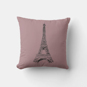 Coussin Paris Tour Eiffel Amour Jeu d'Oreiller