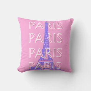 Coussin Paris Travel Art, Travel Art, Rose