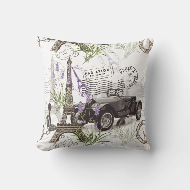 Coussin Paris vintage (Recto)
