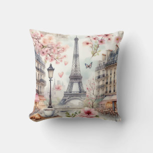 Coussin paris watercolor