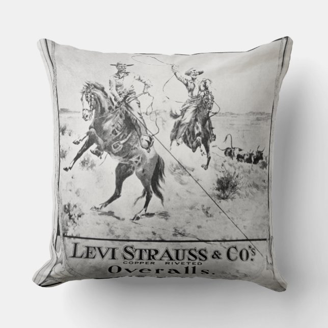 Coussin Parlez pour Lévi Strauss et Co, c.1900 (le litho) (Recto)