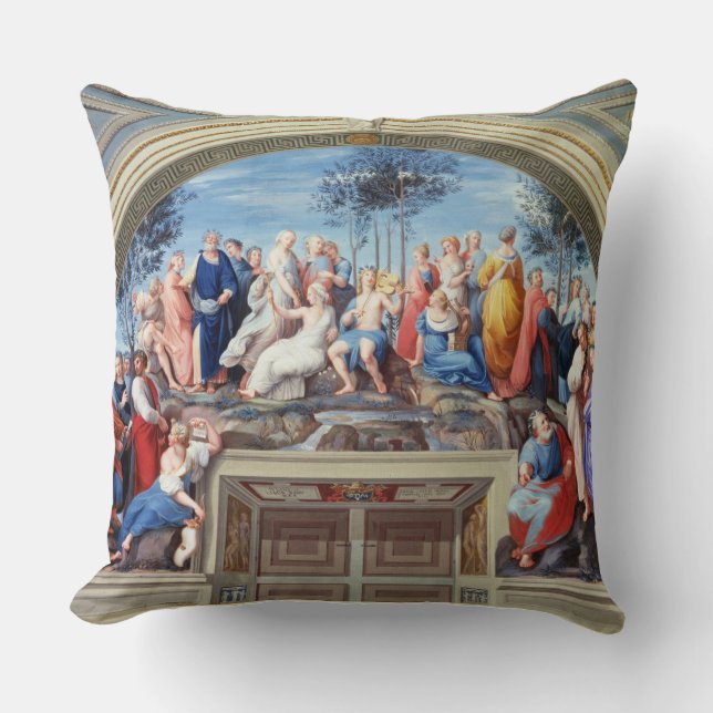 Coussin Parnassus et le Disputa, du della S de strophe (Recto)
