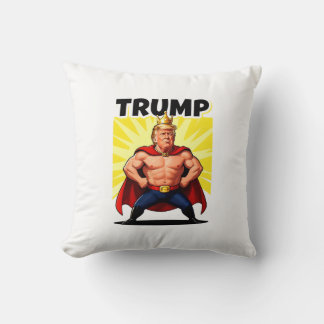 Coussin Parodic Superhero Trump Caricature