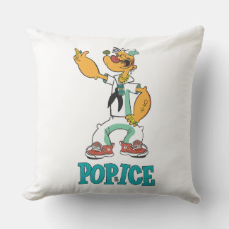 Coussin Parodie de Popeye Vintage des années 1990